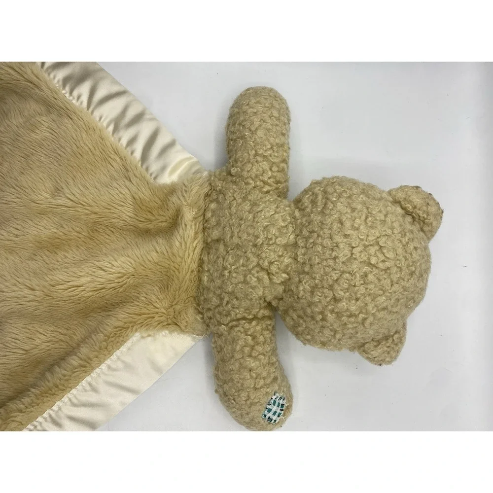 My‎ Banky Tan Teddy Bear Security Blanket Lovey Billy Plush Satin Beige